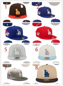 Bonne qualité 2024 Chapeaux ajustés Snapbacks Hat Baskball Caps All Team Logo LLAA homme femme Sports de plein air broderie coton plat fermé bonnets flex sun cap taille 7-8 H5-3.15