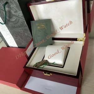 Good Watch Factory Sell Quality Watches Boxes Original Box Papers Big Red Wood Handbag 20mm x 16mm For 15400 15500 15710 15202 Gift Bag Watch Use Wristwatches