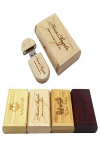 marchandises USB Drive flash 4 Go 8 Go 16 Go 32 Go de stylo entraîneuse en bois USB Stick avec le bois Box9305618