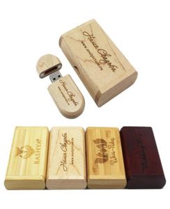 Goods Chiavetta USB 4GB 8GB 16GB 32GB Pen Drive Chiavetta USB in legno di acero con scatola di legno3533277