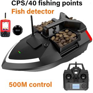 GPS 500 M RC Boat 40 Points de pêche BAIT 3 HOPPER LOGEUR 2KG Intelligent Automatic Return Night Light Fishing 240508