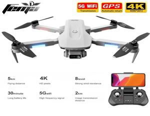 Drone GPS 4K professionnel avec double caméra 5 km longue distance sans balais 30 minutes 5G WiFi FPV pliable quadrirotor Dron PK SG906 2011259685415