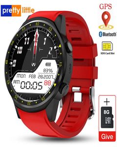 GPS Smart Watch Men avec SIM Card Camera F1 SmartWatches Détection de fréquence cardiaque Sport Téléphone connecté Connecté Android iOS Clock5964041