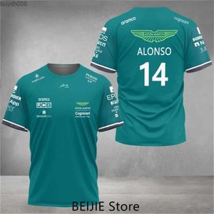 Gq8l Camisetas para hombre F1 Aston Martin Racing Team Camisetas para niños Piloto de carreras español Ropa para niños 3d Grandes descuentos Niños