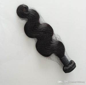 Grade 8A - Extensions de cheveux vierges Body Wave Brésiliens 100% cheveux humains Weave Bundles péruviens avec couleur naturelle, DHL gratuit