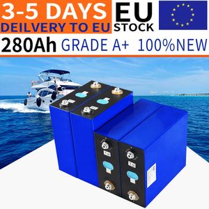 Grade A 3.2V 280Ah Lifepo4 Battery Prismatic LFP Cell LF280 with Busbar 12V 24V 48V RV Boat Golf Cart Yacht Battery Pack