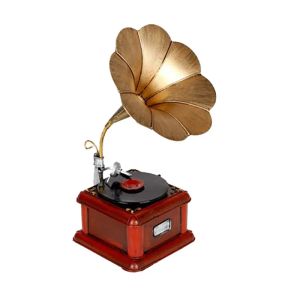 Gramophone enregistreur modèle étain artisanat Antique phonographe rétro modèle Arts et artisanat pour Bar étude chambre LL