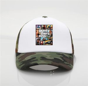 Gorras de béisbol Grand Theft Auto V 5 GTA 5, sombreros de verano para mujer, gorras de camionero2896633