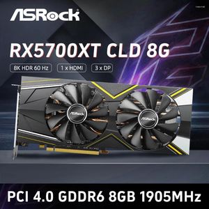 Cartes graphiques ASROCK RX5700XT CLD 8GO carte AMD Radeon RX 5700 XT GDDR6 8GB 256 bits 14 Gbps 1580-1650 MHz/14 PCI Express utilisé