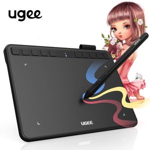 Graphics Tablets Pens UGEE S640 Graphic Tablet 6inch Digital Drawing Batteryfree Stylus Support Android Windows Mac 230808