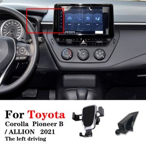Support de téléphone de voiture par gravité pour Toyota Corolla Pioneer B ALLION 2021 LEVIN Corolla B Support GPS Support rotatif accessoires mobiles