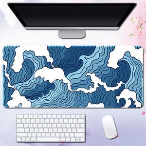 Great Wave Art Large Size Mouse Pad Natural Rubber PC Computer Gaming Mousepad Desk Mat Locking Edge for CS