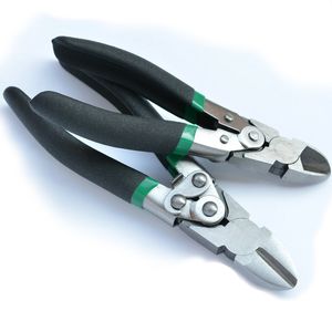 Green 7 inch Pliers Cutting Electrical Wire Cable Cutters Side Snips Flush Pliers Nipper Diagonal Pliers Multi Tool Hand Tools Y200321