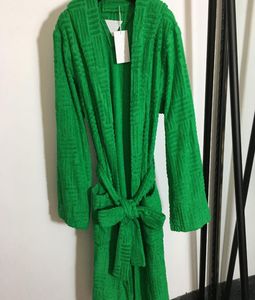 Peignoir vert décontracté de styliste en Jacquard, vêtements de nuit pour Couple, mode hommes et femmes, el Robe8768730