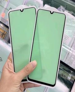 Green Light Protect Temperred Glass Screen Protector Full Glue Cover Couverture Courbe Curbe Film Guard Shield pour Samsung Galaxy Note 21 F4739981