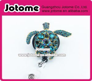 Green Sea Turtle Bling Retractable ID Badge Holder Reelnurse Badge Retractable ID Badge Holder Name Tag1533054