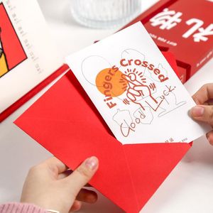 Cartes de vœux Puzzle mignon Décoration Carte-cadeau Dessin animé Animal Bénédiction à la main Anniversaire avec enveloppe Carte postale