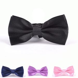 Groom Wear New Style Men Bow Tie Wediing Groom bowtie Solid Color White/Black/Red /Red/Pink Wedding Party bowtie