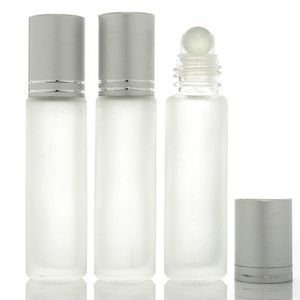 Groothandel 10 Ml Frosted Rollerball Parfumflesjes, Lege Cosmetische Containers Roll on Fles Voor Etherische Olie