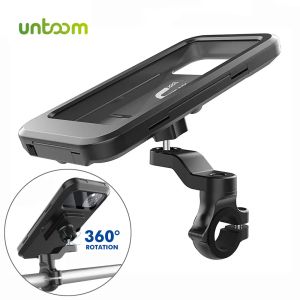 Groupes Setom Untoom Imperproof Bike Phone Sleptder Cycling Bicycle Groardbar Phone Mobile Phone Stand Emplproof Phone Case For Motorcycle Scooter