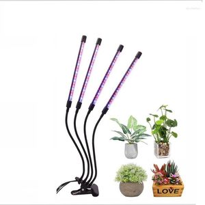 Grow Lights 12W DC5V Led Plante Croissance Lampe Clip Fixe Spectre Complet Simulé Lumière Du Soleil Succulent Fleur Herbe Semis Remplissage USB Lumière