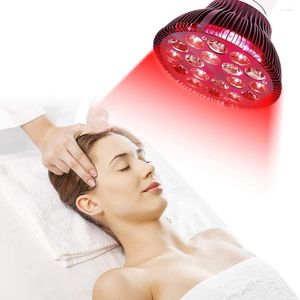 Grow Lights 54W Lámpara de terapia de luz roja Facial 660nm 18LED Dispositivo infrarrojo cercano para el alivio del dolor de la salud de la piel de la cara