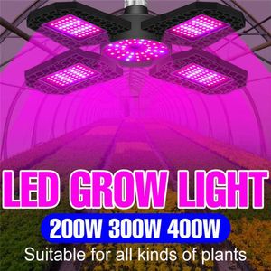 Grow Lights Ac85-265v Led Grow Light Plant Seed E27 Full Spectrum Hydroponic Lampara Panel Bombilla Grow Tent Bulb 200w 300w 400w P230413