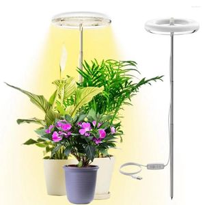 Cultivez des lumières lumière à spectre complet d'intérieur avec minuterie automatique hauteur luminosité réglable 3 Modes d'éclairage LED plante pour le jardinage