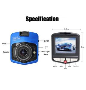 GT300 Mini Camera DVR DVR original Dashcamera Full HD 1080p Registrador de video Recordadora de visión nocturna Grabación de ciclo Dash Camera9758598