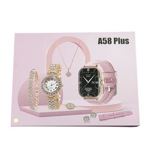 New Fashion 2024 A58 Plus Smart Watch tactile Tactile Christmas Box Box-coffre 8 en 1 NFC Smart Watches For Girlfriend Woman