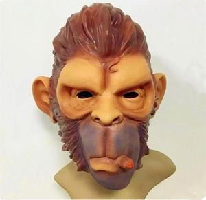 GTA Grand Theft Auto V Gorilla Mask Latex Best Knight Chimpanzee Masques Hood Monkey Latex Mascaras Halloween Game Play33R9652181