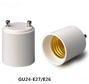 GU24 a E26 E27 Portalámparas Convertidor Base Bombilla Adaptador de enchufe Material ignífugo Luz LED
