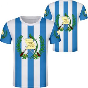 GUATEMALA t-shirt bricolage gratuit nom personnalisé numéro gtm t-shirt nation drapeau pays guatémaltèque espagnol collège impression photo gt vêtements