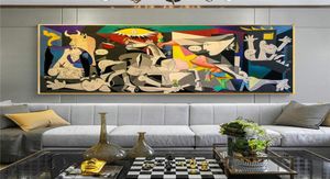 Guernica par Picasso Canvas Paintings Reproductions Famous Canvas Wall Art Affiches et imprimés Picasso Pictures Home Wall Decor3429421
