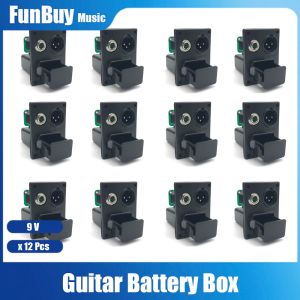 Guitare 12pcs guitare eq batterie de batterie 4 broches btype pour l'égaliseur de guitare acoustique eq tout groupe