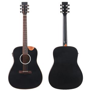 Guitarra 41 pulgadas 6 cuerdas guitarra guitarra guitarra guitarra de diseño marrón negro guitarra guitarra con rincón radion envío gratis