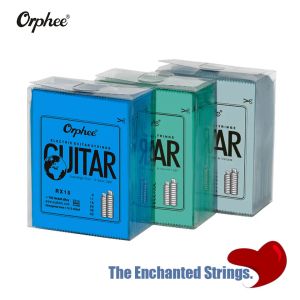 Guitare 5/10 Set Orphee Electric Guitar String RX15 RX17 RX19 Super Light Nickel Plated Plated Plated High Quality Guitar Strings