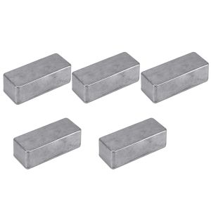 Guitar 5 PCS Efectos de la guitarra Pedal Pedal de aluminio Cinete de la caja para el kit de pedal de guitarra de bricolaje 1590a