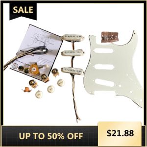 Guitar Guitar Potentiomètre CTS 250K Kit de câblage d'arbre en cuivre basé sur le schéma de soudage du circuit de la guitare électrique Strat