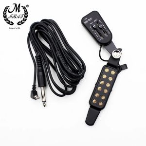 Guitare m mbat 12Hole Pickup de guitare acoustique Sound transducteur magnétique Câble audio