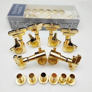Guitare New Kaynes J109 3r + 3L Gold Guitar Machine Têtes Taillers Art déco Rotomatic Imperial Style Head Guitar Tuning Pegs