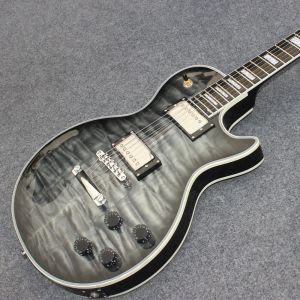 Guitar OEM Guitar Store LP Gray Grey Black Black Mossted Guitars Electric Guitars