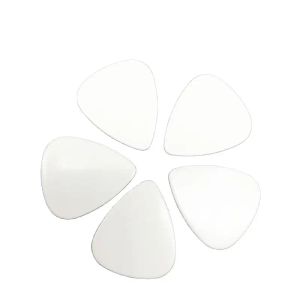 Guitare populaire solide blanc pur celluloïd de guitare choix de guitare à imprime électrique plectrum 100pcs / lot