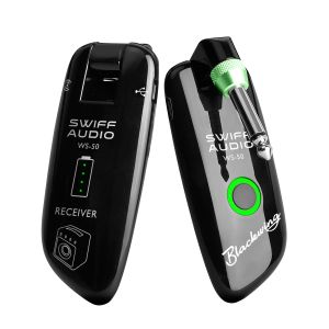 Guitare swiff ws50 uhf électrique guitare émetteur sans fil récepteur de récepteur intégrée batterie rechargeable pour les accessoires du système de guitare