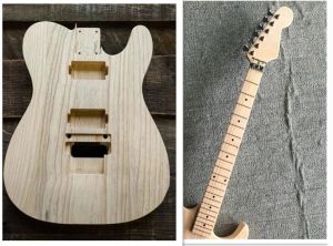 Guitar Guitar Top Cality Qshelly Custom Incinated Natural Ash Body Coder Maple TL TL Electric Guitar Kit Sin Hardwares Musical Instruments Shop