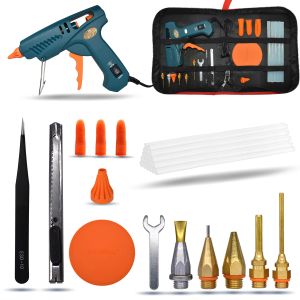 Gun Hot Melt Glue Gun 15 in 1 Kit d'outils pistolet en silicone 50W / OFF / 150W Interrupteur pour la réparation d'artisanat DIY Utilisation