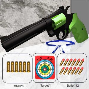 Gun Toys 2024.ZP5 pistola revólver bala suave 357 pistola de juguete de tiro simulado para niños adultos pistola de juguete de bala suave Modelo 240307