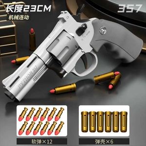 Pistolet Toys 2024. ZP5 Revolver Soft Bullet Gun 357 Simulation Jet Toy Pistol Adult Boy Soft Bullet Toy Gun Modèle YQ240413Trhg