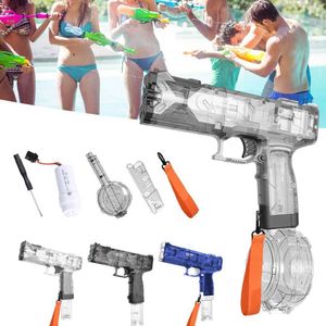 Pistola de juguete eléctrica para niños, juguete de chorros de agua con cordón, juguetes acuáticos de largo alcance de alta potencia para piscina al aire libre, BeachL2403