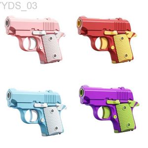 Pistolet Jouets Coloré 3D Mini Pistolets Jouet Sensoriel Fidgets Enfants Carotte Pistolets Astuce Accessoires YQ240307